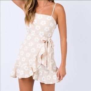 Princess Polly Apella Mini Dress Beige